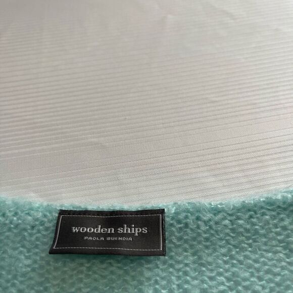 Wooden Ships Paola Buendia Blue Mohair Blend Sweater Size M/L - Picture 5 of 11